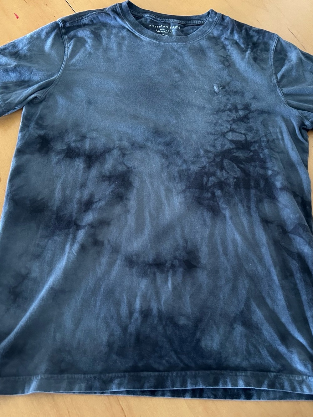 American Eagle Outfitters Men’s Dark Blue Tie-Dye short sleeve Sleeve Crewneck
